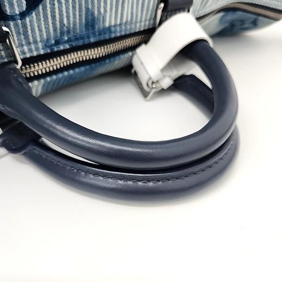 Louis Vuitton Denim Watercolor Bandouliere Keepall 50 - Picture 4 of 6